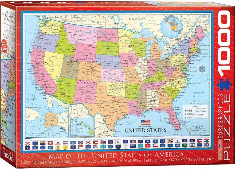 Puzzle Map of the United States