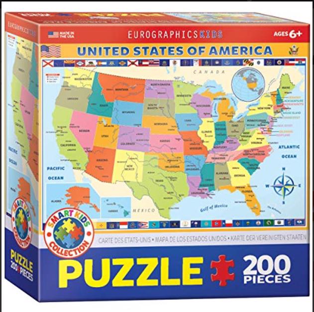 Puzzle Map of the US 200