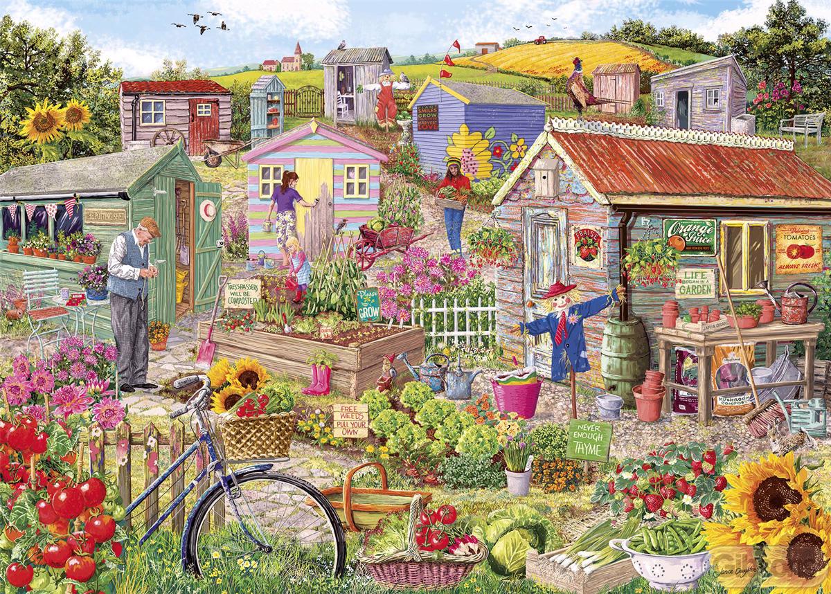 Puzzle Life on the Allotment 1000