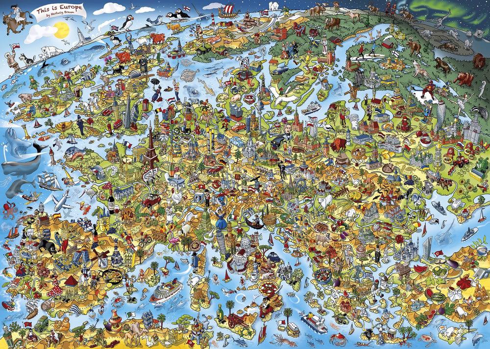 Puzzle Aceasta este Europa 1000