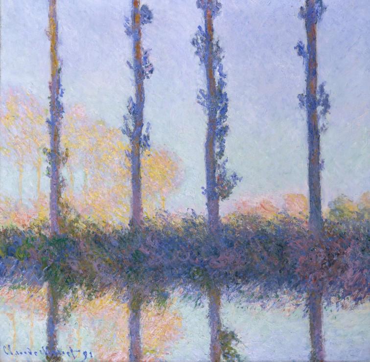 Puzzle Claude Monet: Štiri drevesa, 1891
