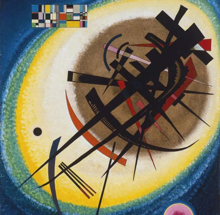 Puzzle Kandinsky: În ovalul strălucitor, 1925 - 1000