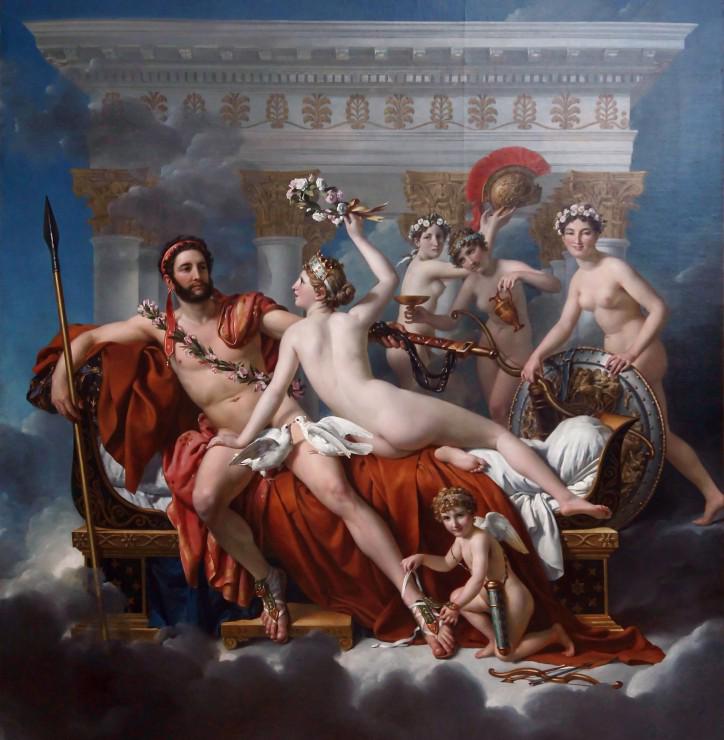 Puzzle Louis David: Marte sendo desarmado por Vênus 1000