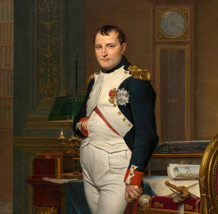 Puzzle Луи Давид: Император Наполеон в своем кабинете в Тюильри, 1812 г.