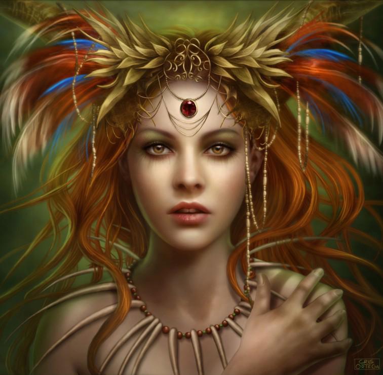 Puzzle Ортега: Племенна богиня 1000