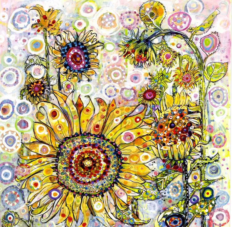 Sally Rich - Sunflowers 1000