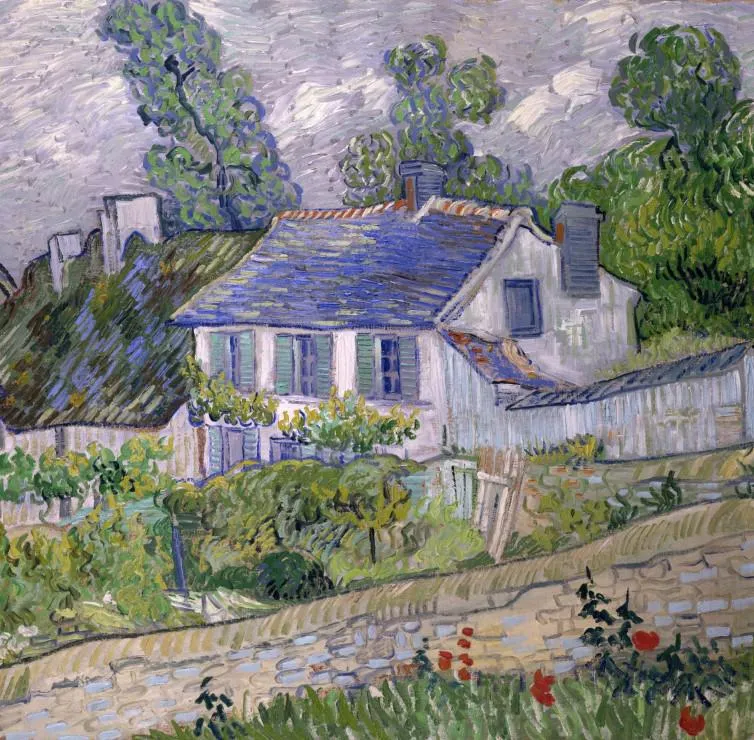 Puzzle Vincent Van Gogh: Casa din Auvers, 1890 - 1000