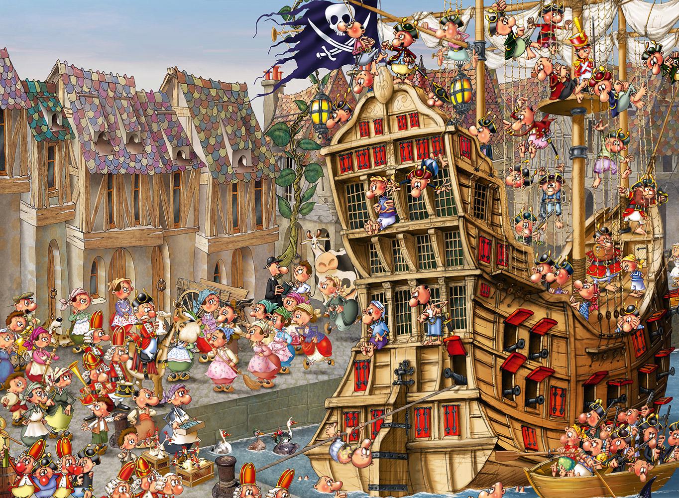 Puzzle François Ruyer - Pirates 4000