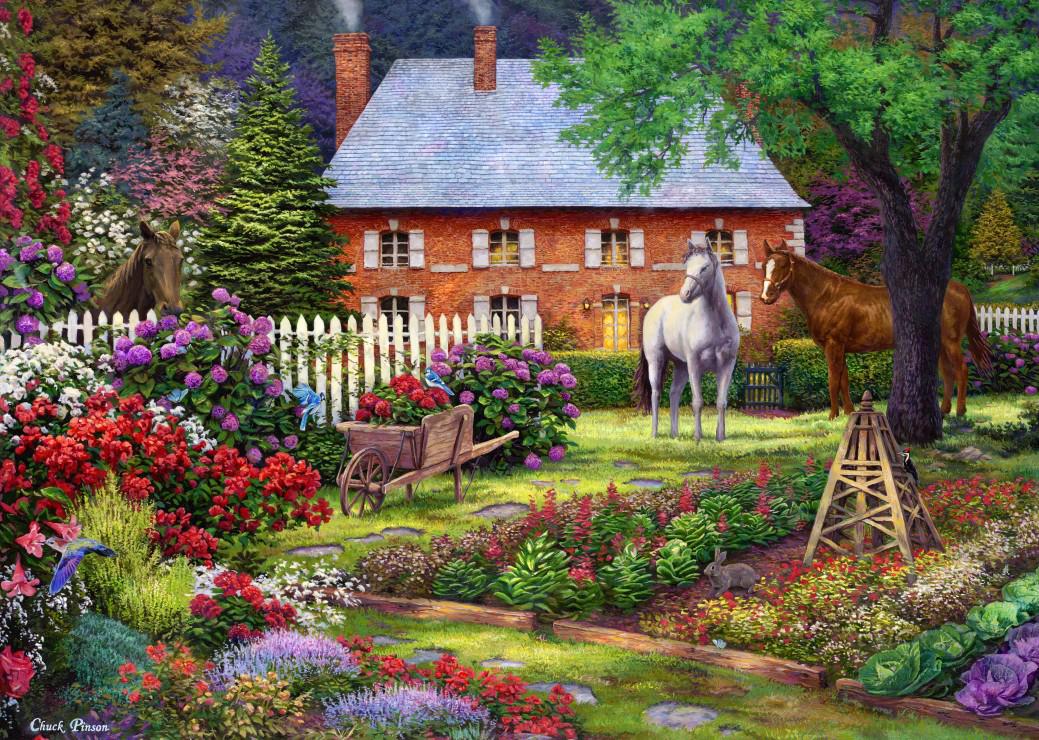 Puzzle Chuck Pinson - Słodki ogród