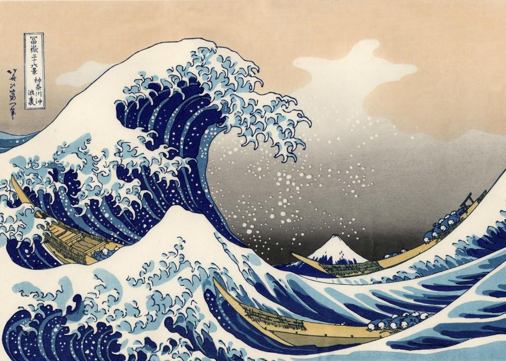 Puzzle Hokusai - Marele Val de lângă Kanagawa