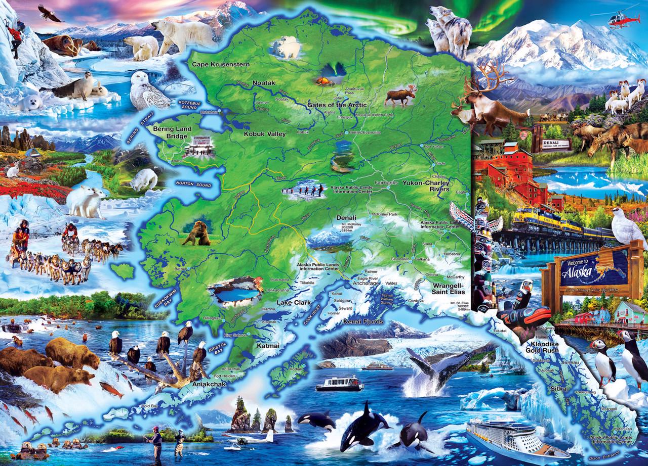 Puzzle Národné parky - Aljaška