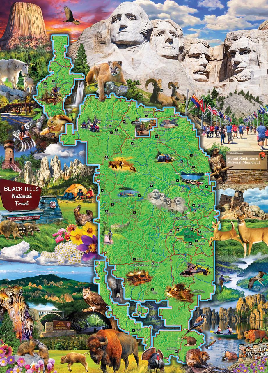 Puzzle Nationale parken - Black Hills