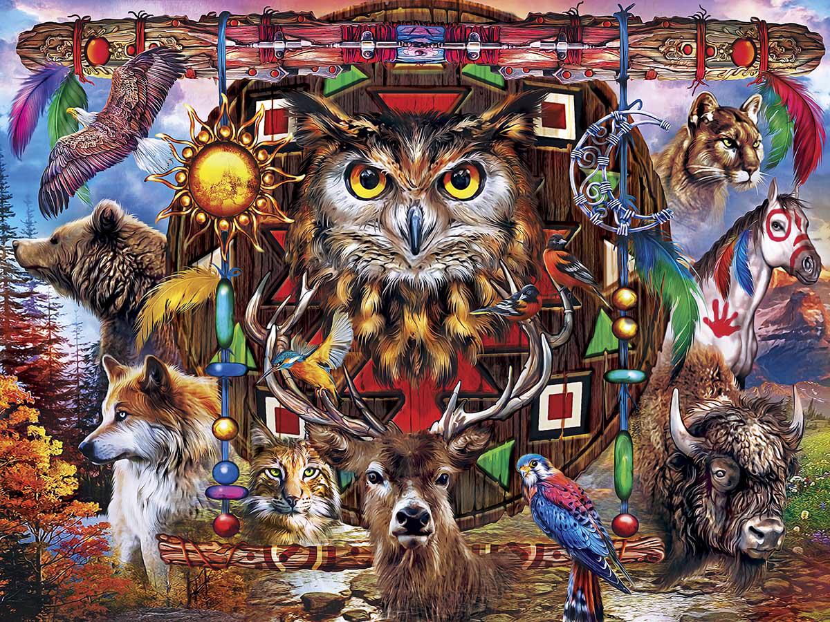 Puzzle Animaux Totems 300 XXL