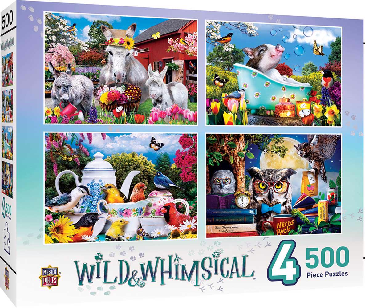 Puzzle 4x500 Wild & Skurril