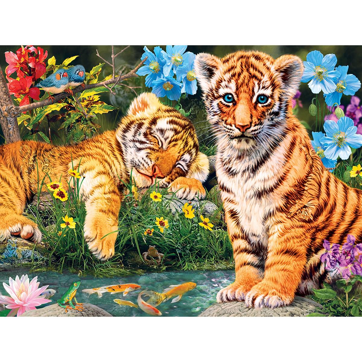Puzzle Pozorné oko tigra - svietiace