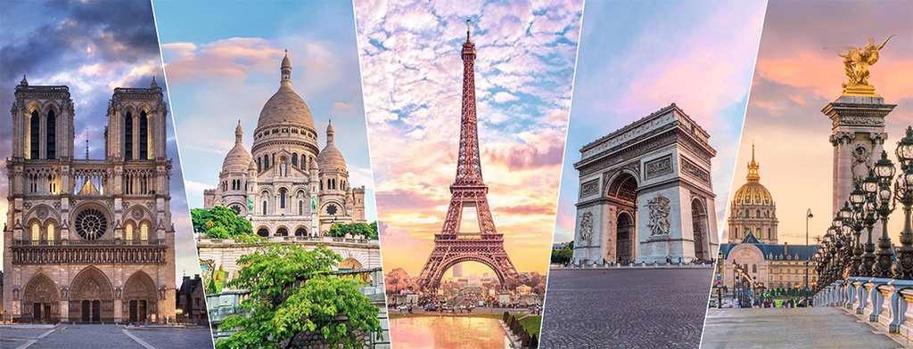 Puzzle Monuments of Paris panorama