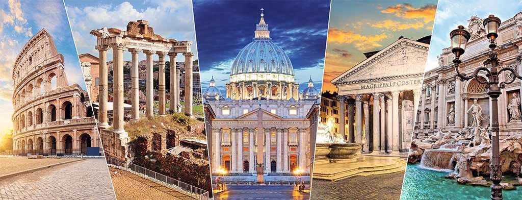 Puzzle Panorama des monuments de Rome