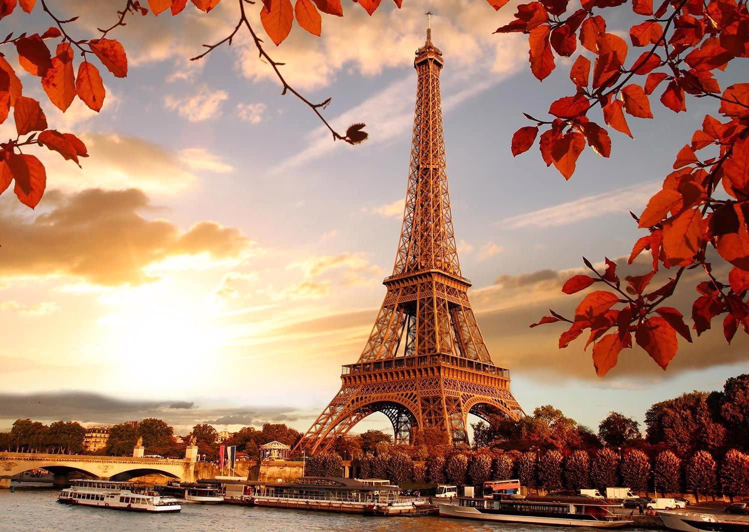Puzzle Podzim u Eiffelovy věže 1000