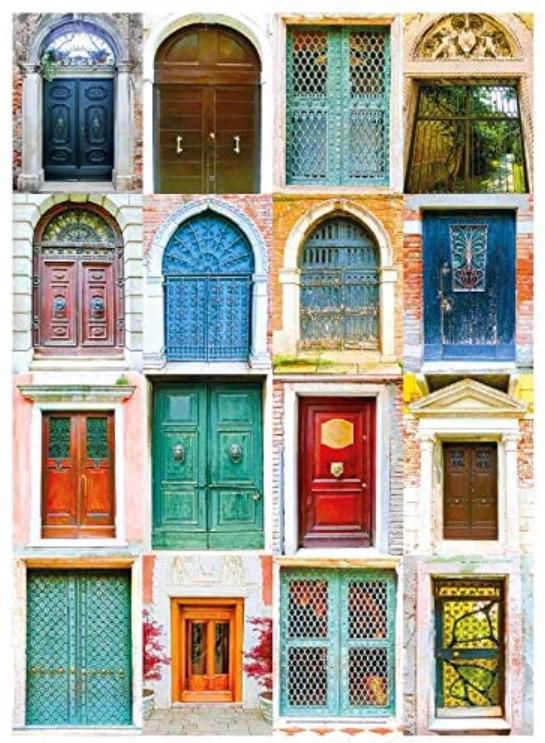 Puzzle Collage - Venetian Doors