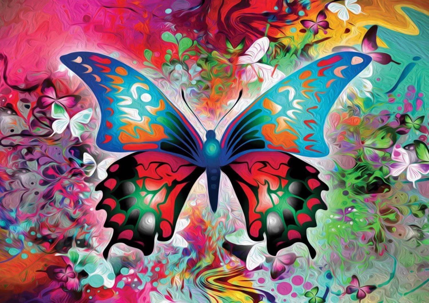 Puzzle Kleurrijke vlinder NOVA 1000
