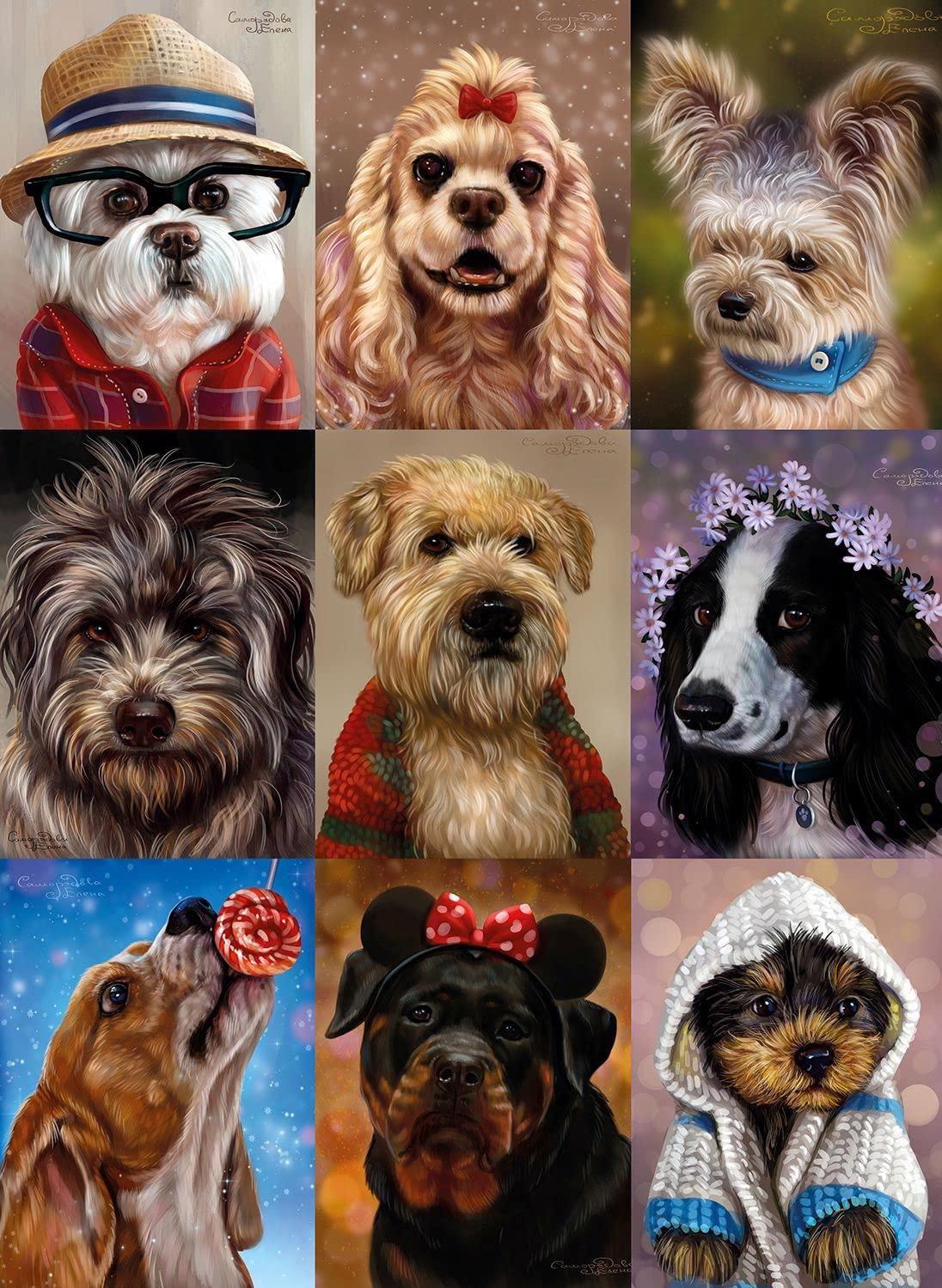 Puzzle Cute Dogs 1000
