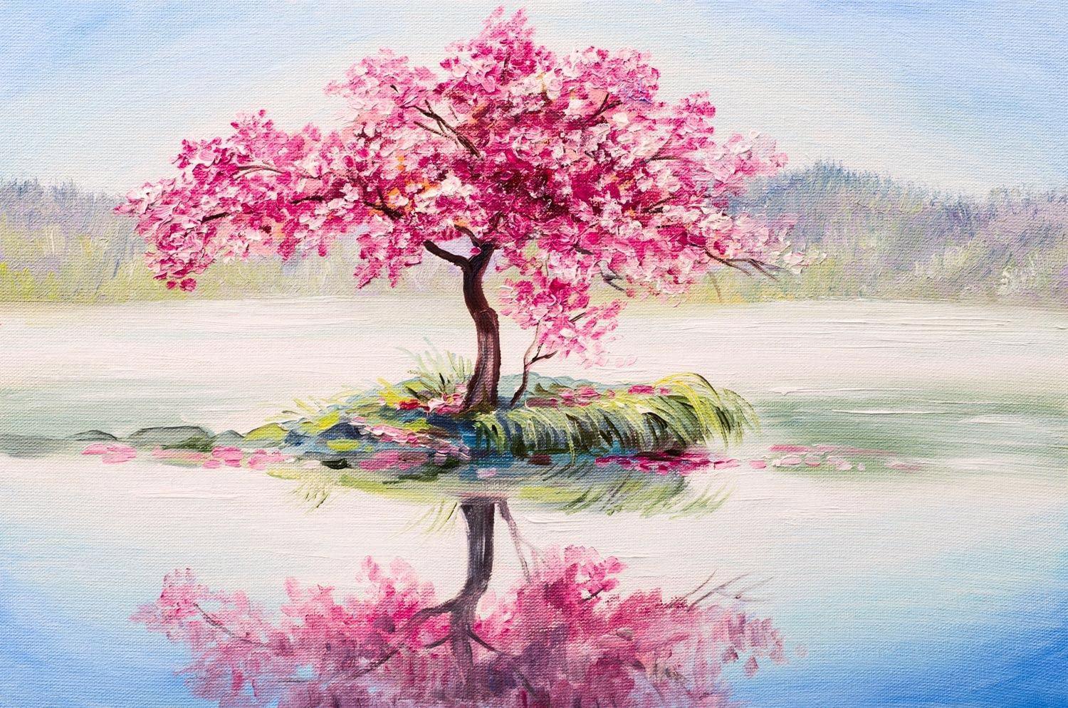 Puzzle Pink Cherry Blossom