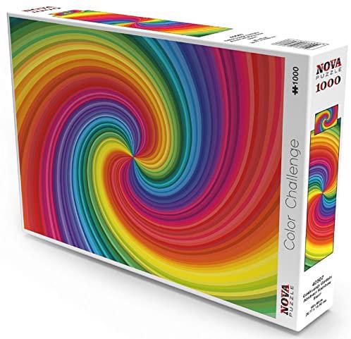Puzzle Regenbogen-Strudel-Spirale
