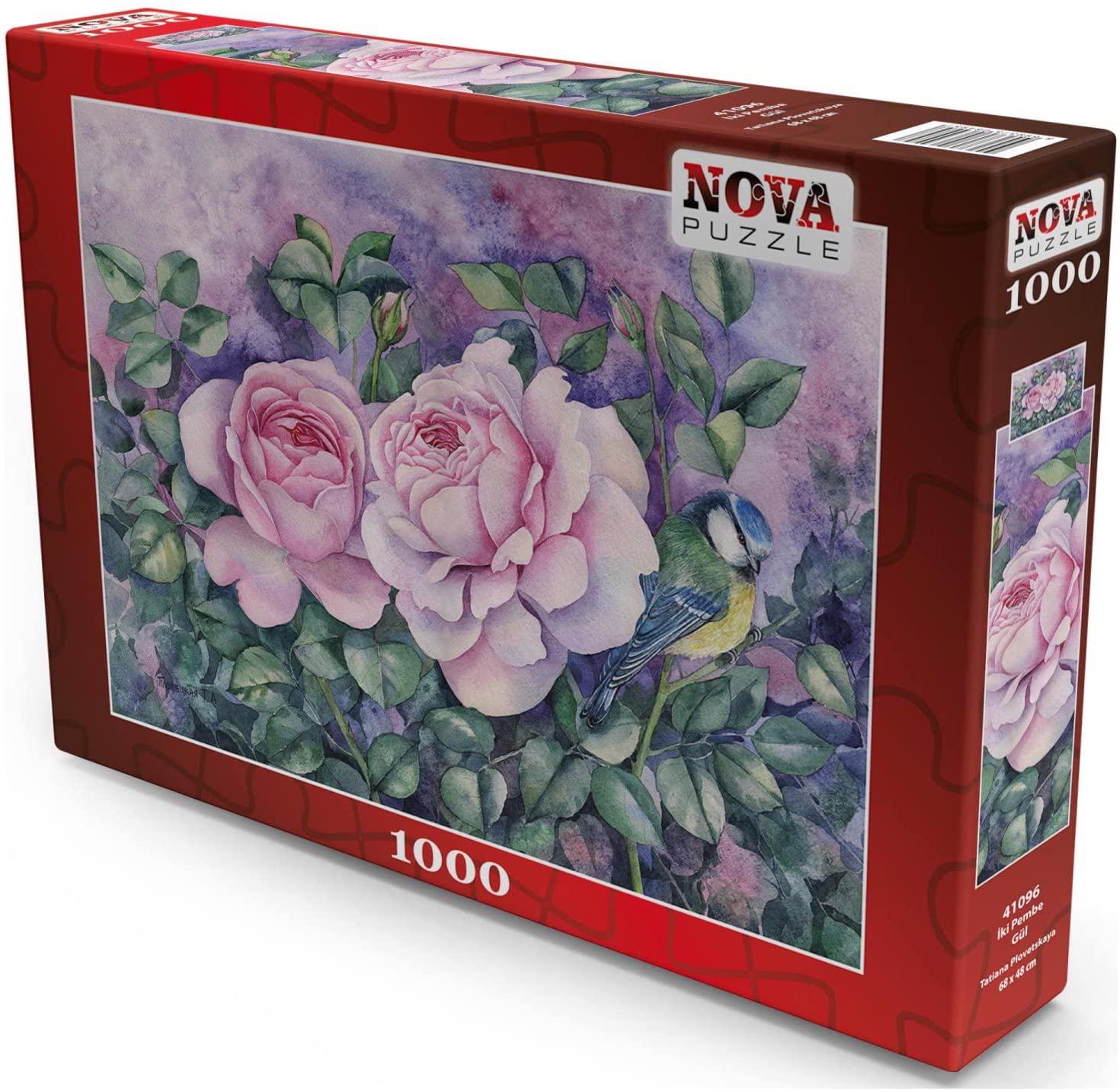 Puzzle Two Pink Roses
