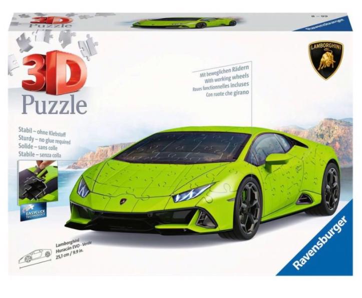 Puzzle Lamborghini Huracan Evo Verde 3D