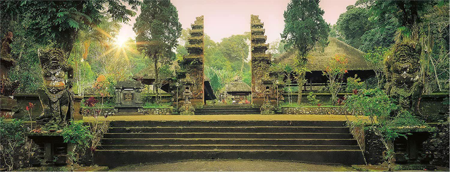 Puzzle Jungle Tempel Pura Luhur Batukaru, Bali panorama