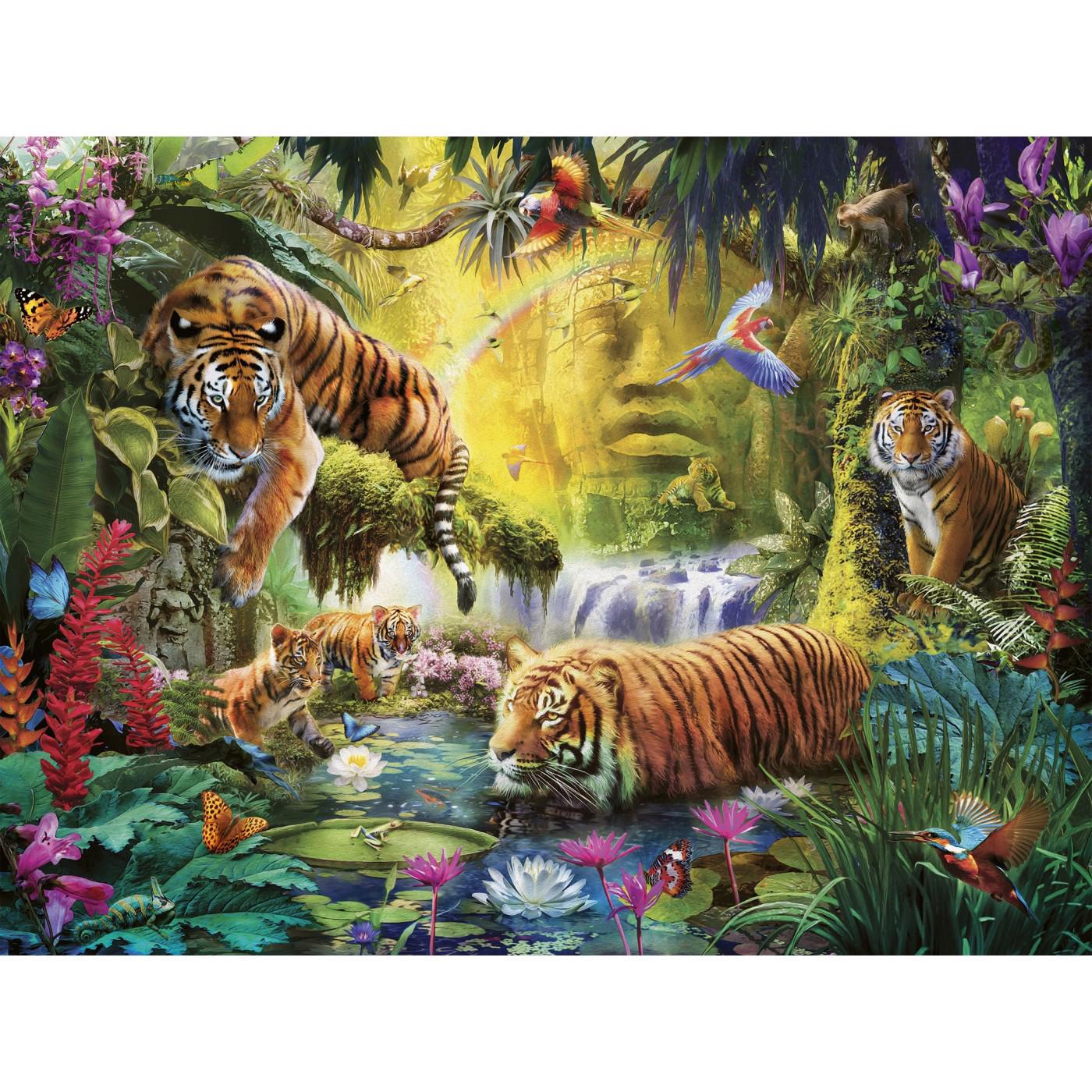 Puzzle Peaceful tigers