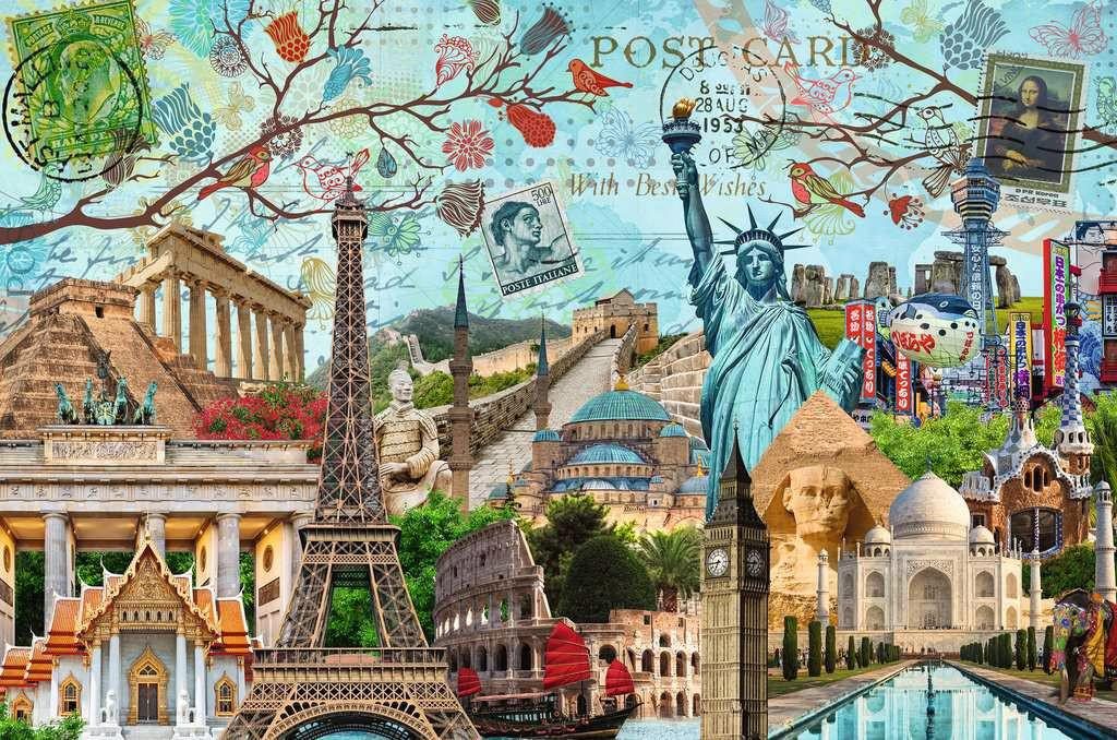 Puzzle Collage di grandi città 5000