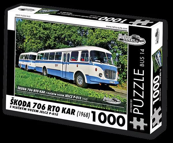 Puzzle AVTOBUS št. 14 Škoda 706 RTO KAR (1968) - 1000