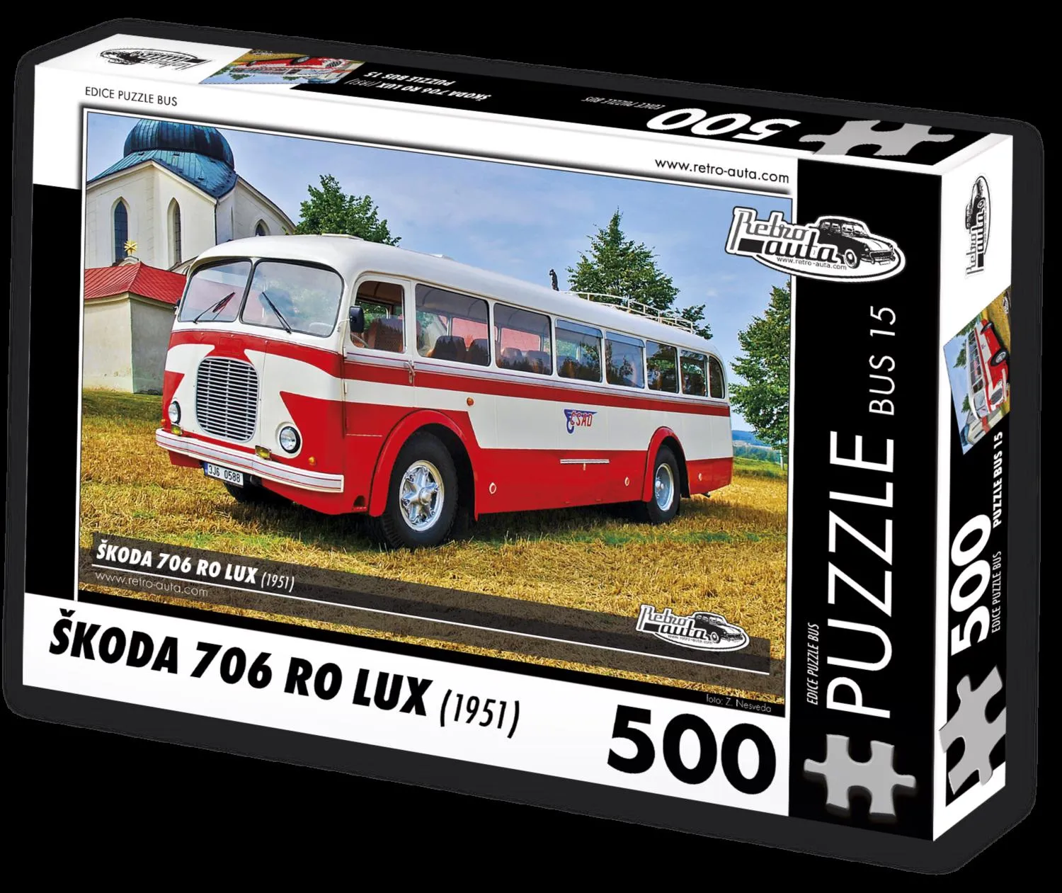 Puzzle BUS no. 15 Škoda 706 RO LUX (1951)