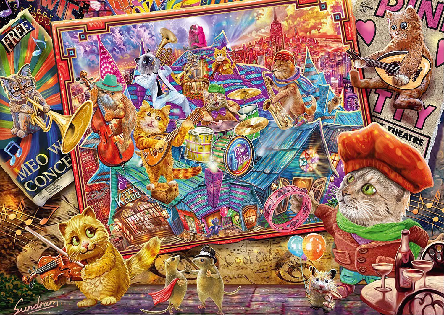 boss Piglet reliability Puzzle Sundram : la folie des chats, 1 000 pieces | PuzzleMania.fr