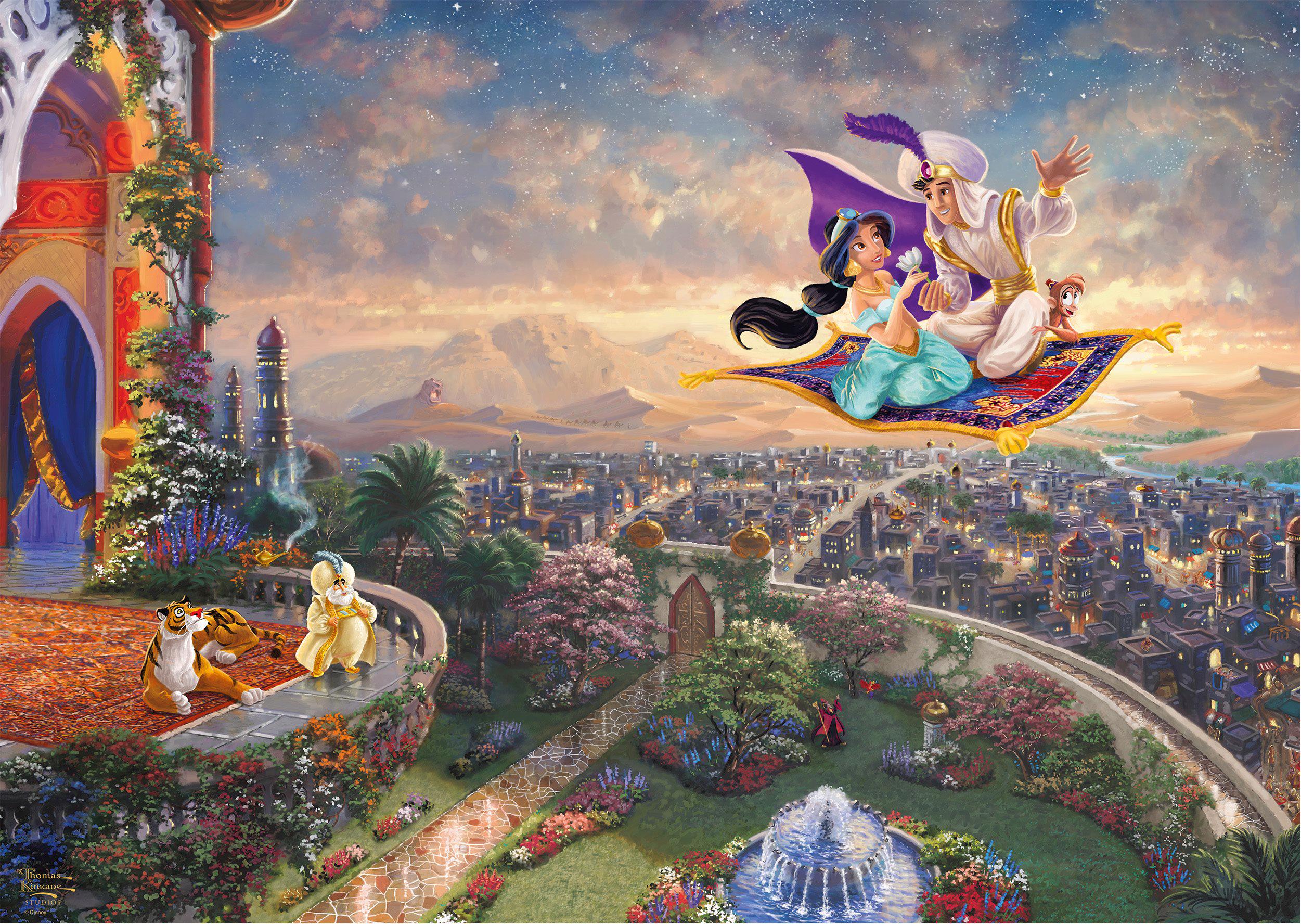 Puzzle Thomas Kinkade: Disney: Aladino