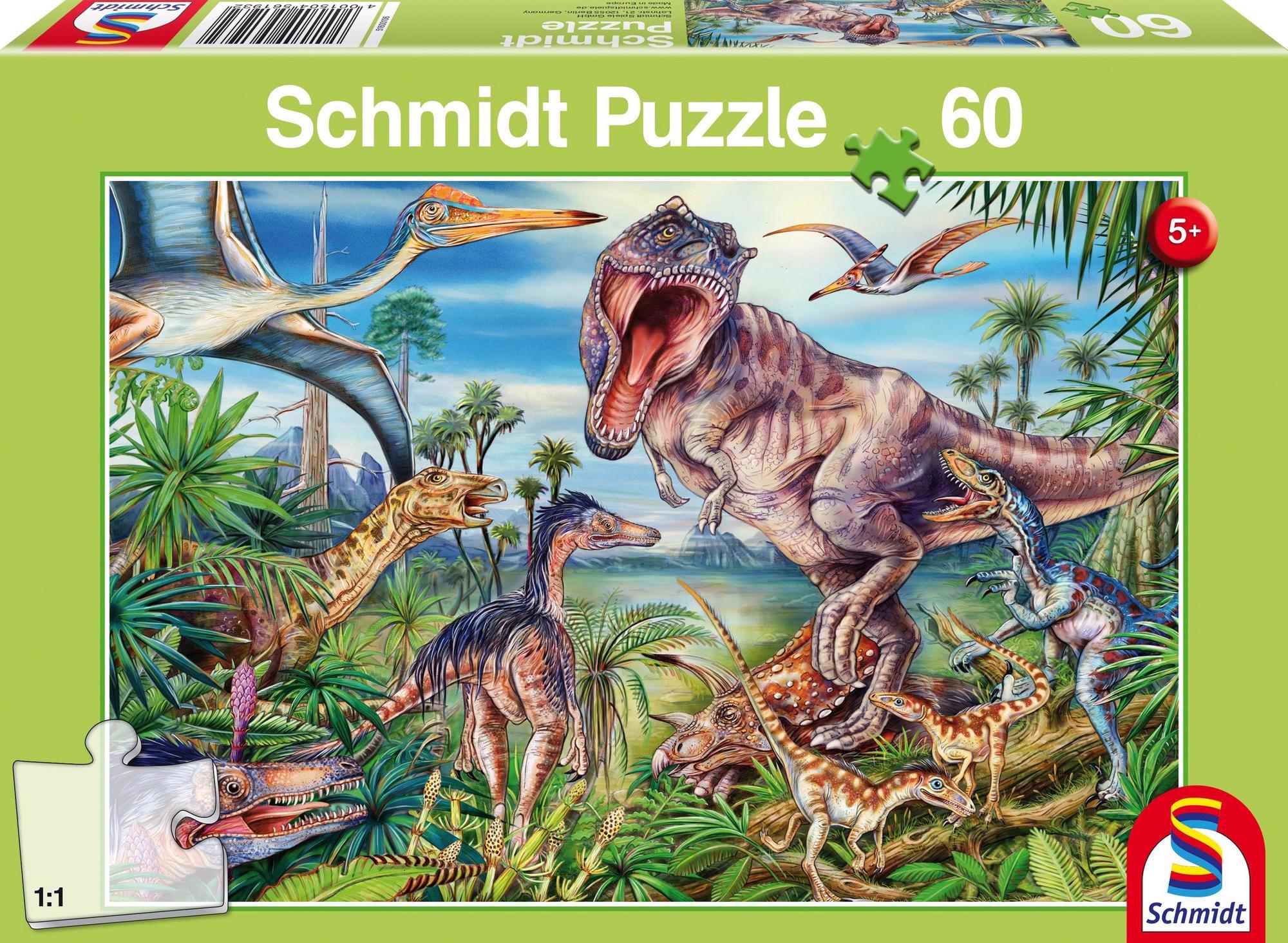 Puzzle Blandt dinosaurerne