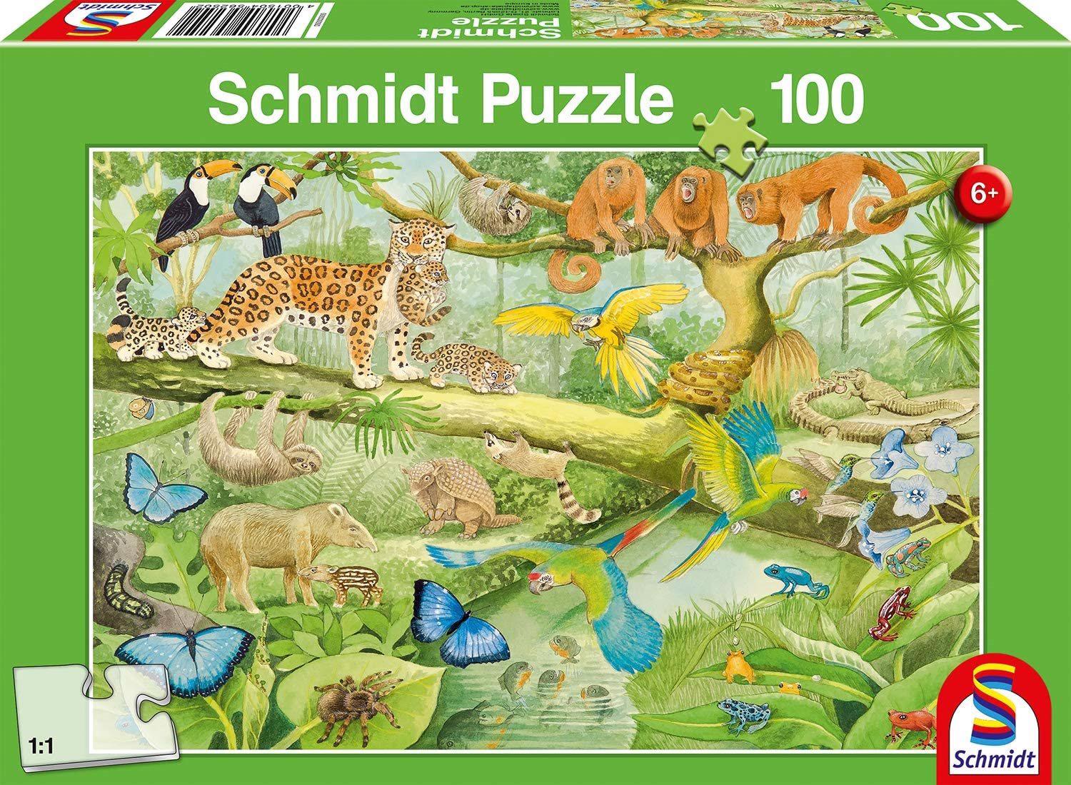 Puzzle Dyr i junglen