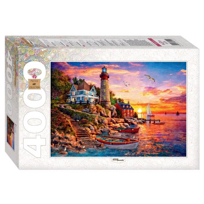 Puzzle Lighthouse at Sunset