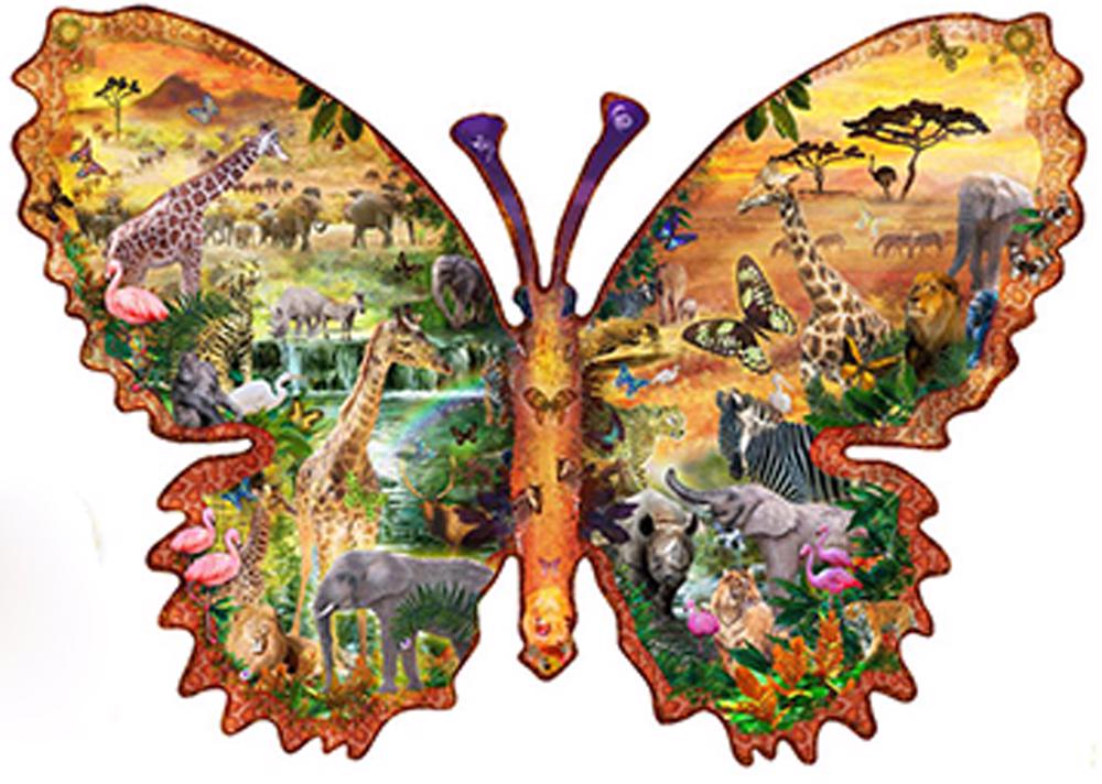 Puzzle Afrikanischer Schmetterling
