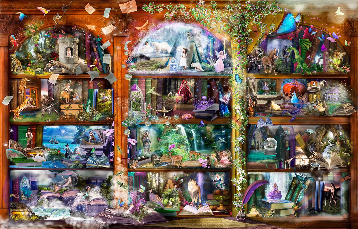 Puzzle Enchanted Fairytale Library
