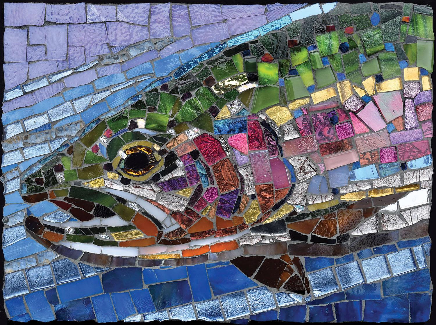 Puzzle Fisher - Stained Glass Rainbow Trout