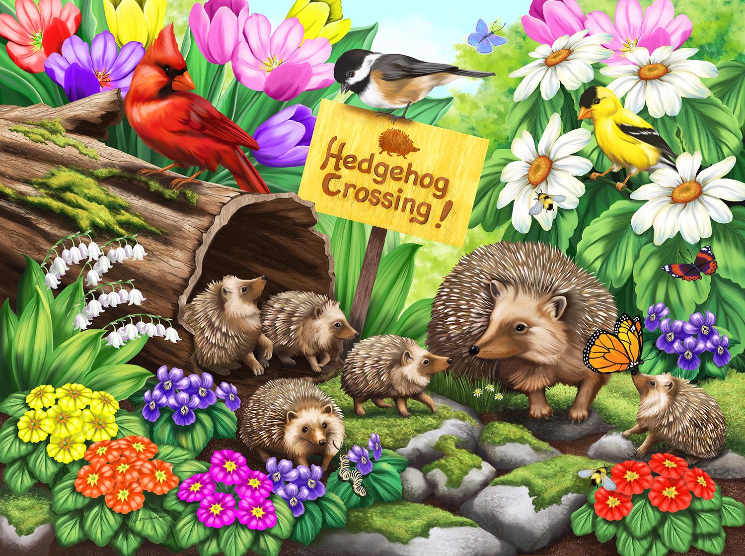 Puzzle Hedgehog Crossing