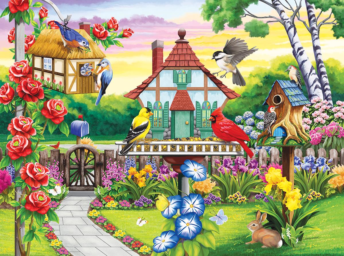 Puzzle Nancy Wernsersbach - Ptičji najljubši vrt
