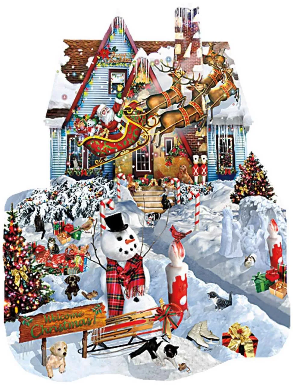 Puzzle Schory - Christmas at our House