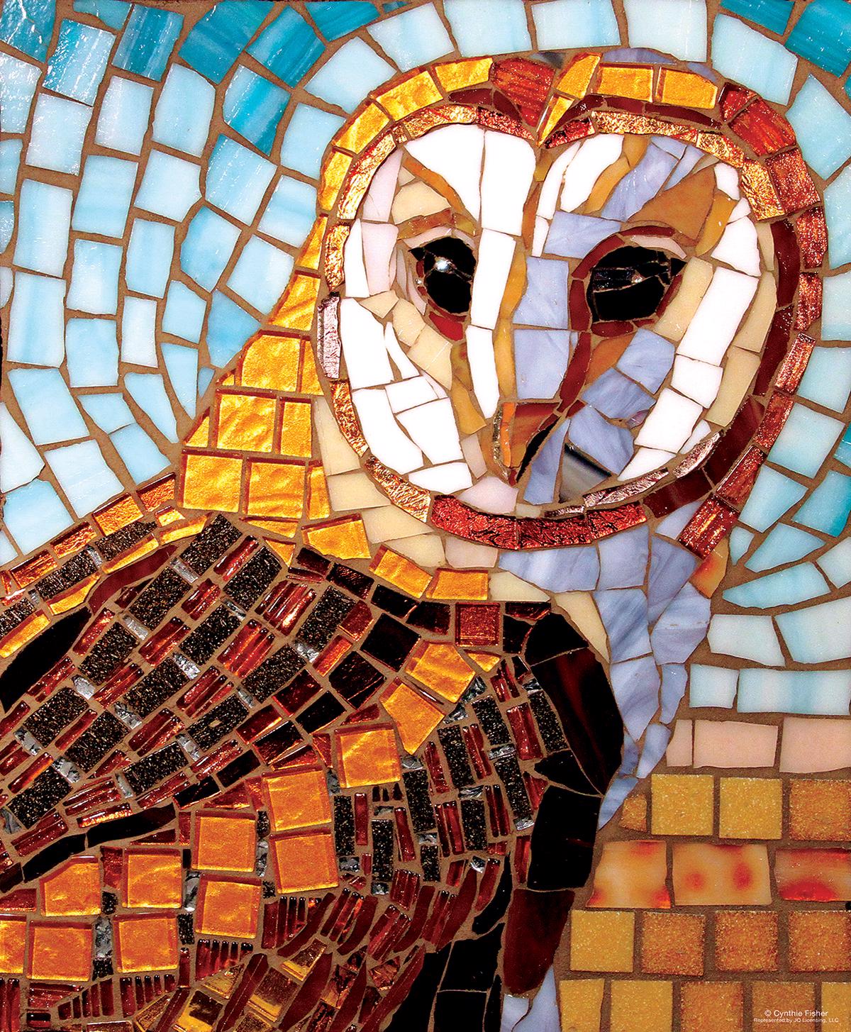Puzzle Stained Glass Owl