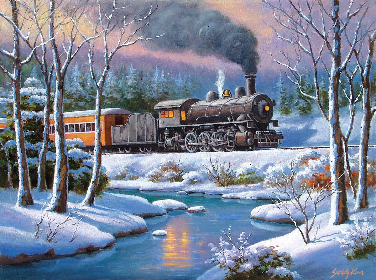 Puzzle Sung Kim - Winter Forest Express