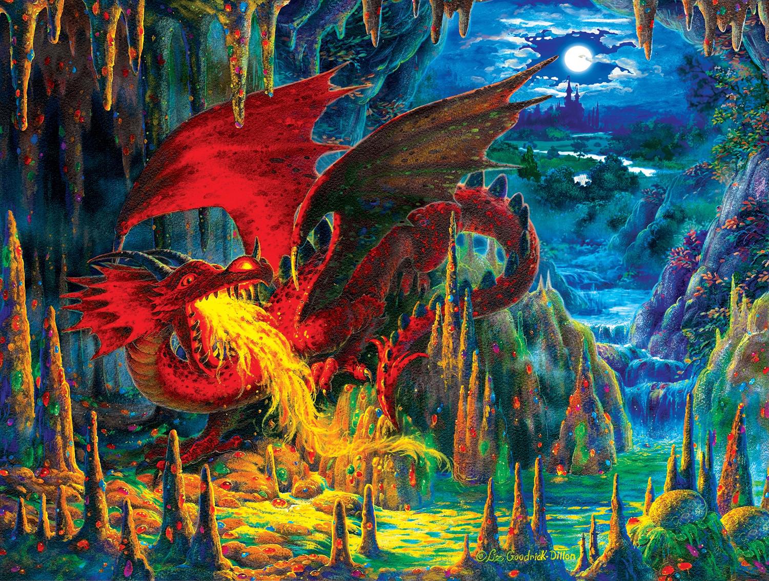 Puzzle Fire Dragon of Emerald