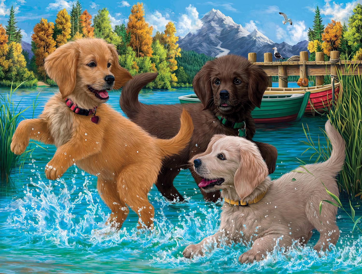 Puzzle Puppies Make a Splash