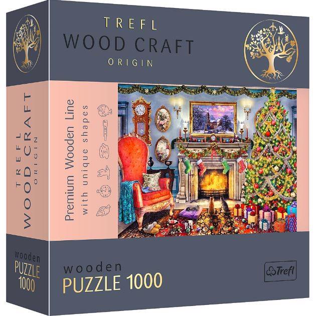Puzzle By the fireplace wooden